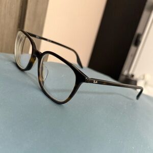 Ray ban eyeglasses tortoise color large frame width